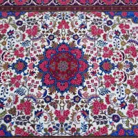 فرش دستبافت ۶ متری ریز بافت گلسرخ نو|فرش|کرمانشاه, |دیوار