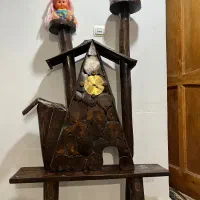 ساعت چوبی ایستاده کاملا سالم