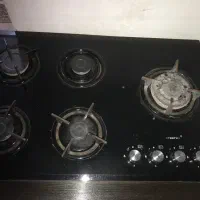 گاز رو میزی شیشه ای پنج شعله
