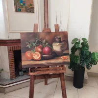 سه پایه نقاشی چوب روس