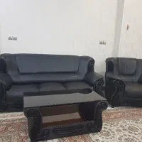 مبل هفت نفره چرم|مبلمان خانگی و میز عسلی|خمینی‌شهر, |دیوار