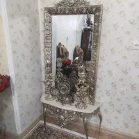آینه و شمعدان برنز
