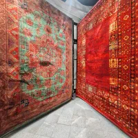 فرش ۹ متری طرح بلوچی کرم کد 0315