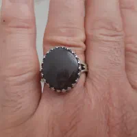 انگشتر ستاره سلیمان نگین عقیق