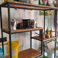 استند چوبی فلزی|کتابخانه، شلف، قفسه‌های دیواری|کرمان, |دیوار