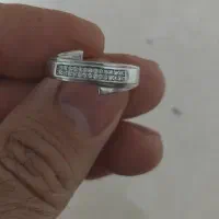 انگشتر حلقه نقره نگین دار