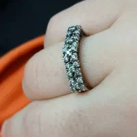 انگشتر وگوشواره ی نقره ی زیبا|جواهرات|قم, وادی السلام|دیوار