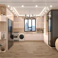 طراحی سه بعدی کابینت دکوراسیون داخلی تریدی 3d max