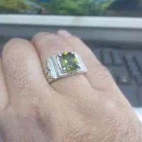 انگشتر نقره ( کار دست ) جواهر