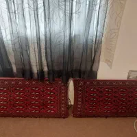 یک جفت پشتی دستباف در حد نو