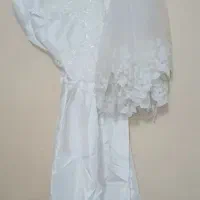لباس عروس به همراه تور و شنل