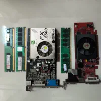 تعدادی رم و کارت گرافیک ddr2