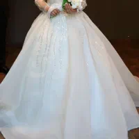 لباس عروس و تور عربی