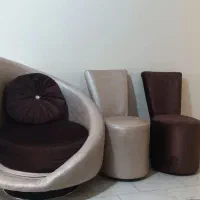 مبل راحتی ۷نفره با جلو مبلی و میز نهار خوری ۴ نفره|مبلمان خانگی و میز عسلی|پردیس, فاز ۱۱|دیوار