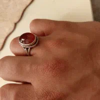 انگشتر عقیق نقره