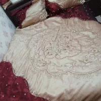 رو تختی منجوق  دوزی شش تکه نو