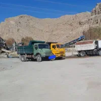 حمل کامیون سایپا شن ماسه شسته آجر ملاتی   بادامی