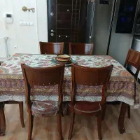 میزغذاخوری ۶نفره چوبی کاملاسالم درحدنو