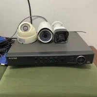 دوربین مدار بسته با مانیتور و لوازم کامل و در حد