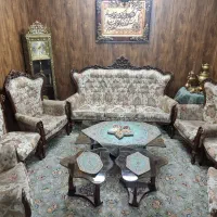 مبلمان استیل 9 نفره /چوب راش