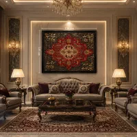 ** تابلو فرش کالیگرافی دستباف **