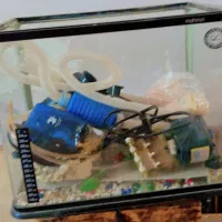 آکواریوم شیشه خم با کلیه تجهیزات