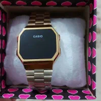 ساعت کاسیو طلایی صفحه لمسی زنانه مردانه آکبند