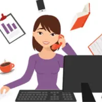منشی خانم مطب زیبایی