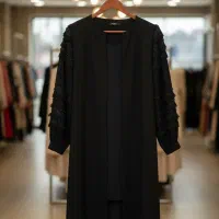 مانتو و بارانی مشکی مجلسی شیک استردار|لباس|مراغه, |دیوار