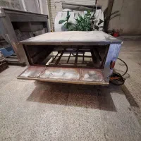 فروش سینک صنعتی  تک قلو استیل با سینی و فر پیتزا