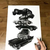 آموزش نقاشی سیاه قلم