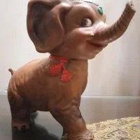 اسباب  بازی قدیمی عروسک فیل سوت سوتکی