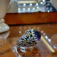 انگشتر دست ساز آمتیست اصل شیک و مجلسی|جواهرات|تبریز, |دیوار