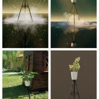 استند گل فلزی|گل و گیاه طبیعی|هشتگرد, ینگی امام|دیوار