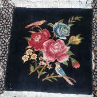 تابلو فرش گل ابریشم