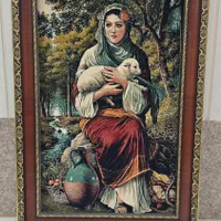 تابلو فرش ماشینی کاملا سالم و نو ۶۰×۹۰