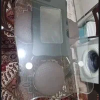 میز شیشه ای ۶نفره