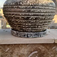 دو عدد گلدان سنگی