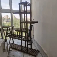 پایه گلدان چوبی