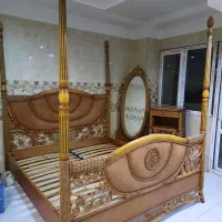 سرویس خواب باچوب بامبودرحدنو|تخت و سرویس خواب|مشکیندشت, |دیوار