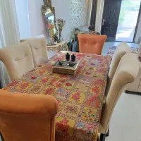مبل دودست ۱۴نفره همراه با یک میز عسلی
