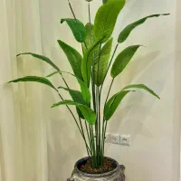 گل مصنوعی با گلدان پتینه