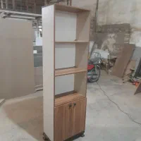 کمد کتابخانه ام دی اف نو تولیدی کارگاه ایران چوب|کتابخانه، شلف، قفسههای دیواری|اهواز, گلستان|دیوار