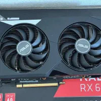 کارت گرافیک ASUS Dual RX 6600  تمیز و کم‌کار|قطعات و لوازم جانبی رایانه|تنکابن, |دیوار