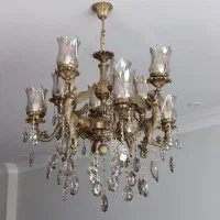 لوستر برنزی سنگین
