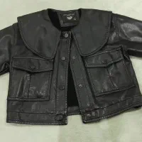 کت کاپشن چرم  وارداتی ۴تا۵ سال