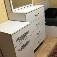 سرویس تخت تک نفره و دراور و کمد و پا تختی|تخت و سرویس خواب|تهران, نیلوفر|دیوار