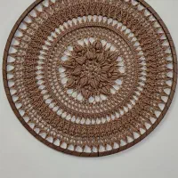 دیوارکوب ماندالا بافی|تابلو، نقاشی، عکس|قم, امامزاده ابراهیم|دیوار