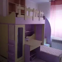 تخت خواب/دو طبقه کودک/با تشک|تخت و سرویس خواب|پرند, فاز ۲|دیوار