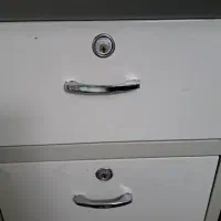 میز روکش mdf فلزی سه کشو|میز تحریر و کامپیوتر|کازرون, |دیوار